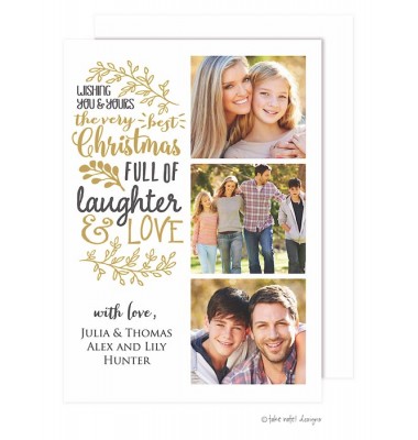 Christmas Digital Photo Cards, Very Best Christmas, Take Note Designs